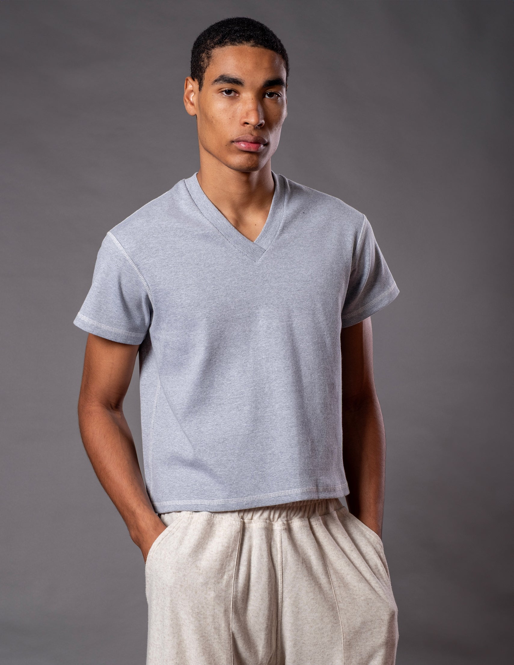 BABY TEE CINZA