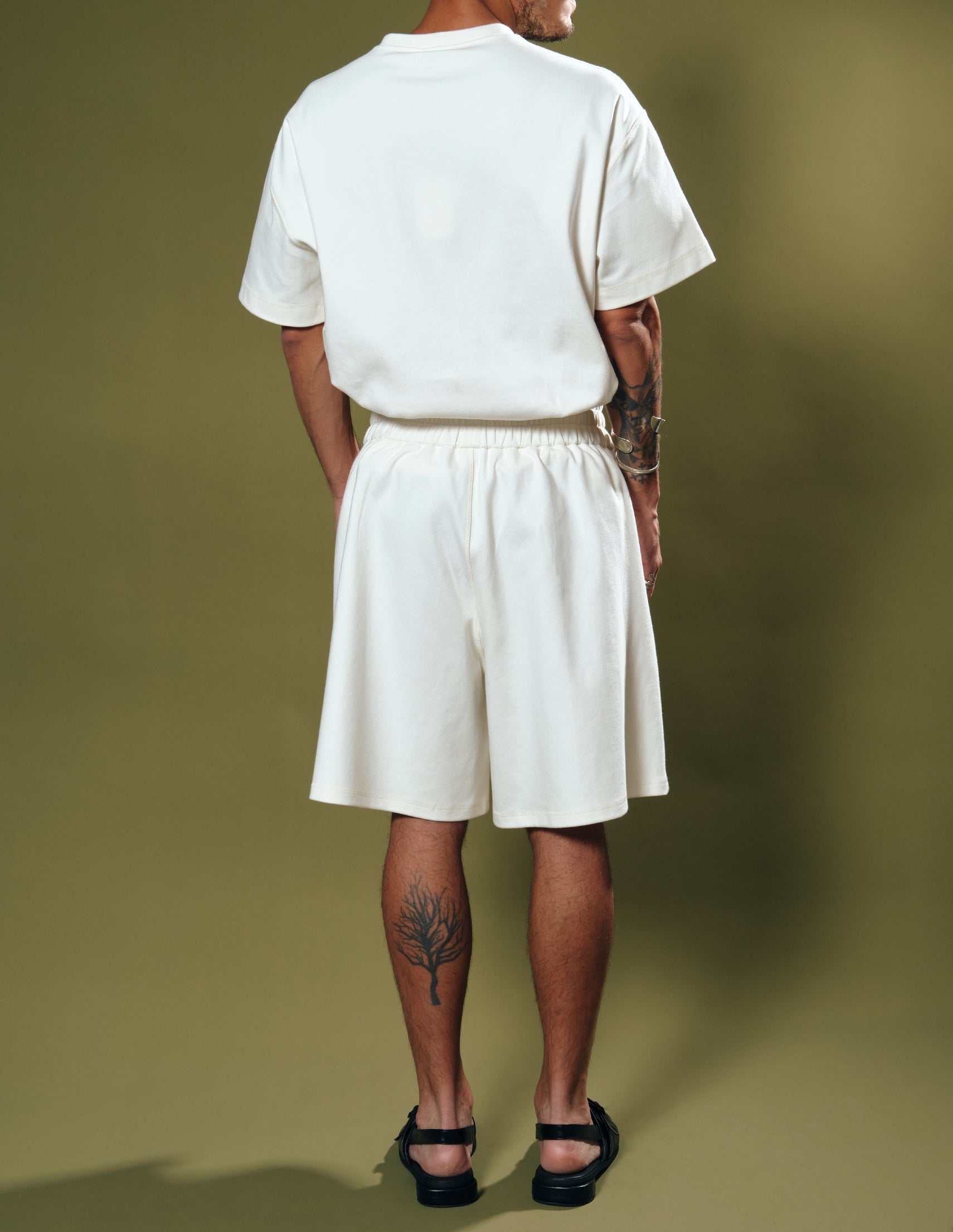 BERMUDA RIACHO OFF-WHITE