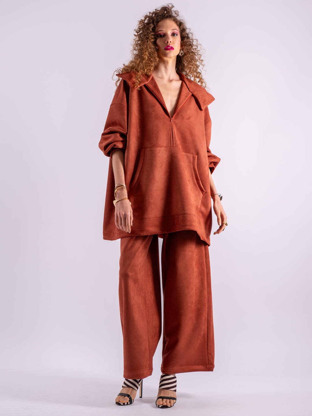 BLUSÃO CHROMA TERRACOTA