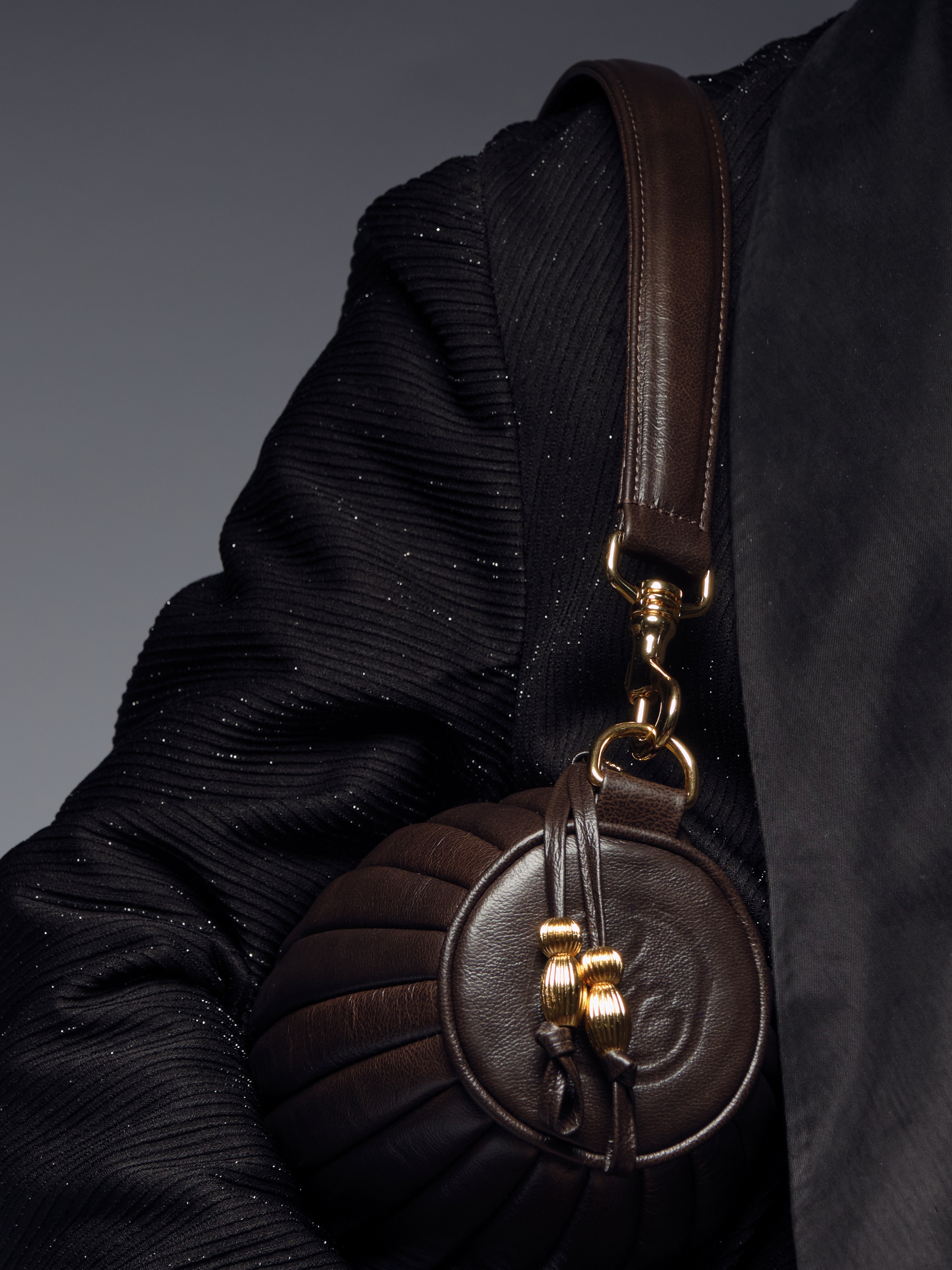 BOLSA CACAU OURO MARROM