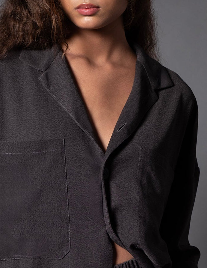 CAMISA PREÁ CINZA MESCLA