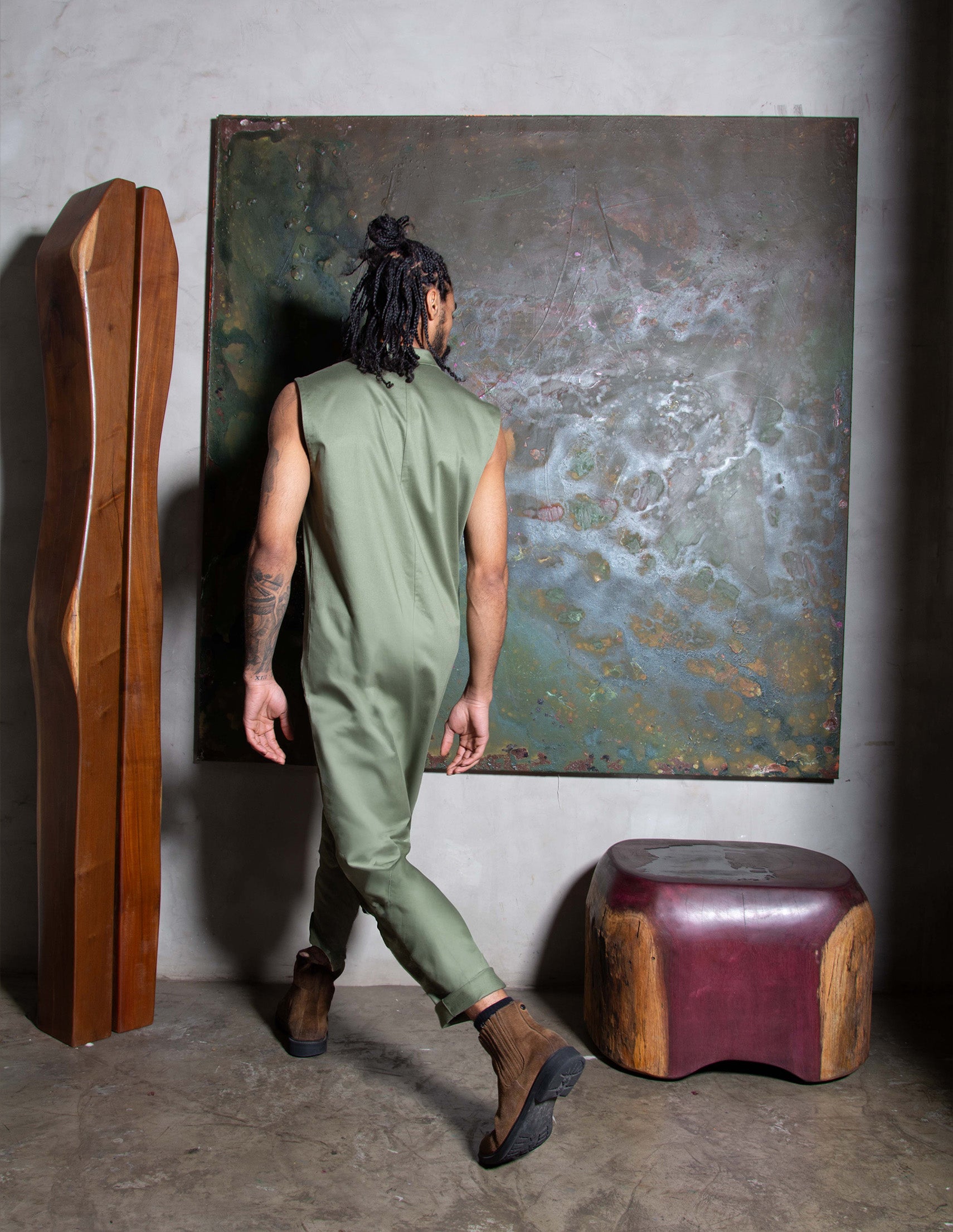 MACACÃO CHAN SARJA VERDE