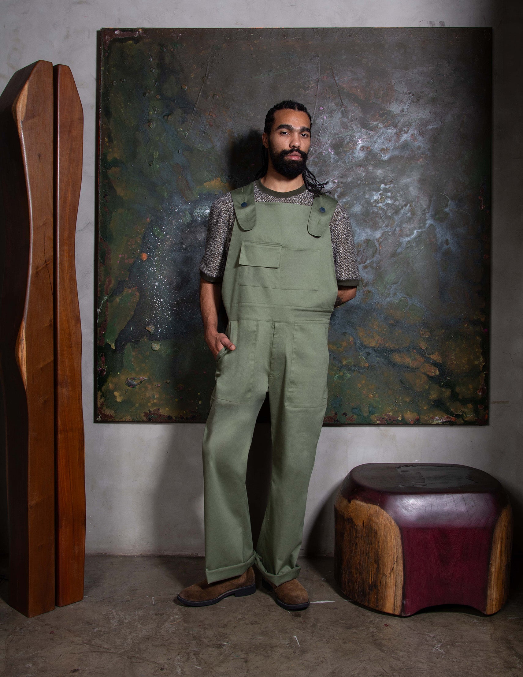 MACACÃO DECOR SARJA VERDE