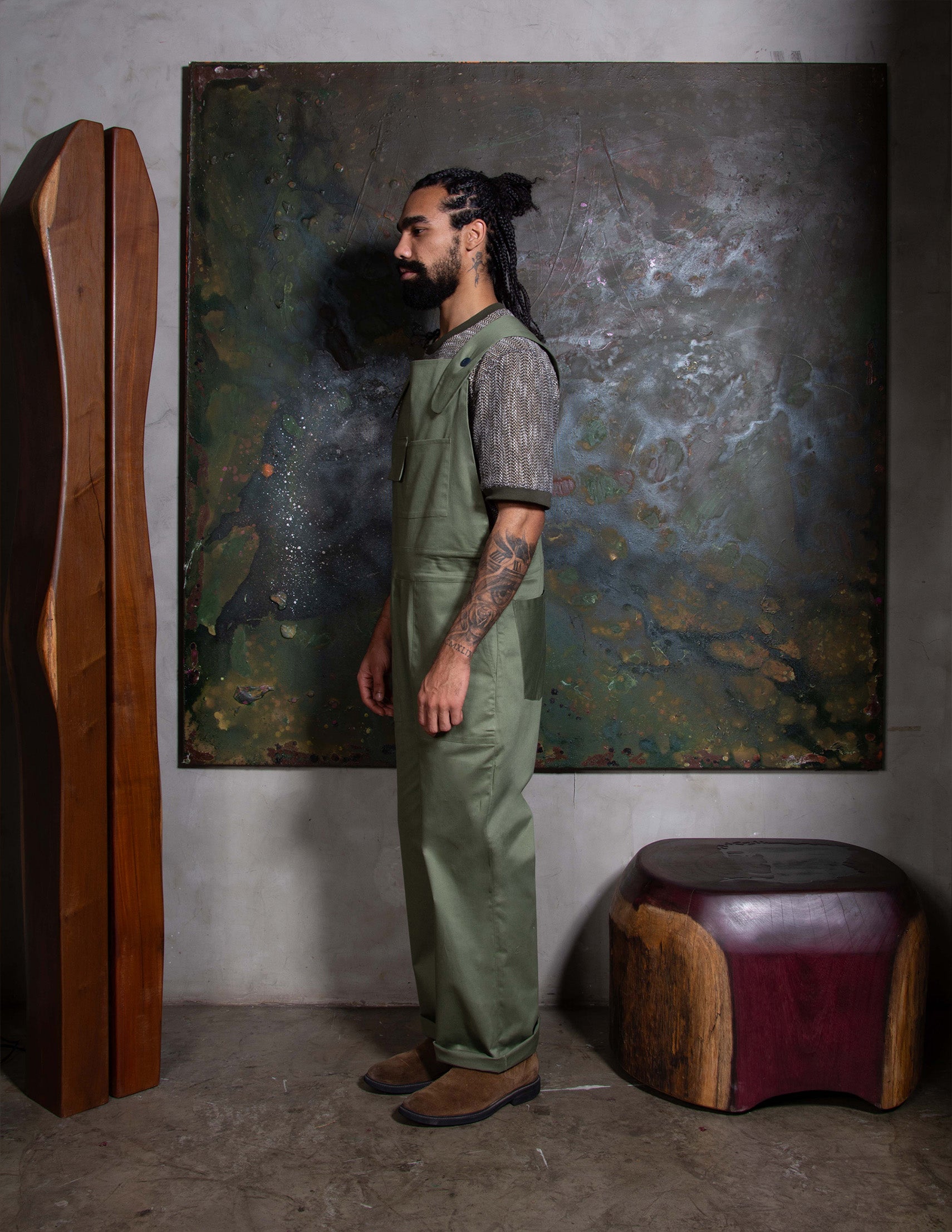 MACACÃO DECOR SARJA VERDE