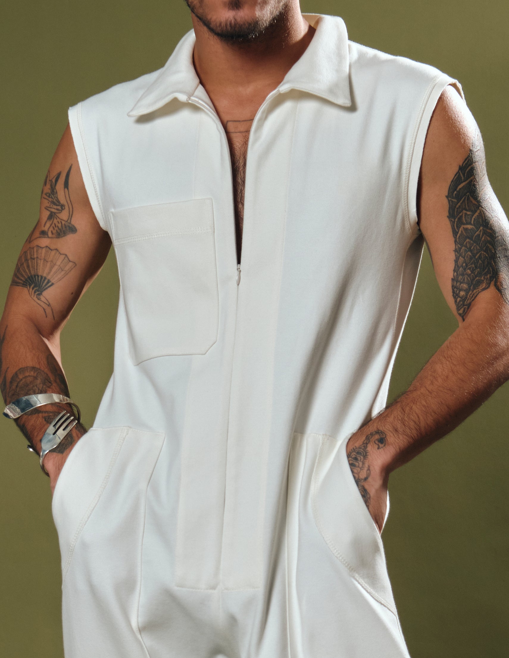 MACACÃO CHAN OFF-WHITE