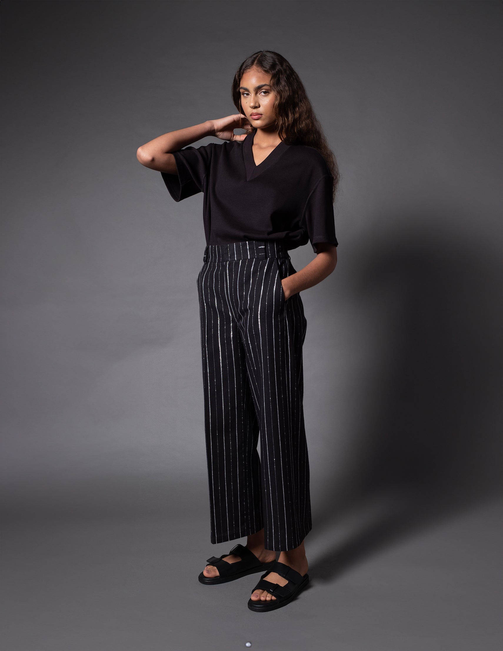 CALÇA PAULISTA PRETA RISCA