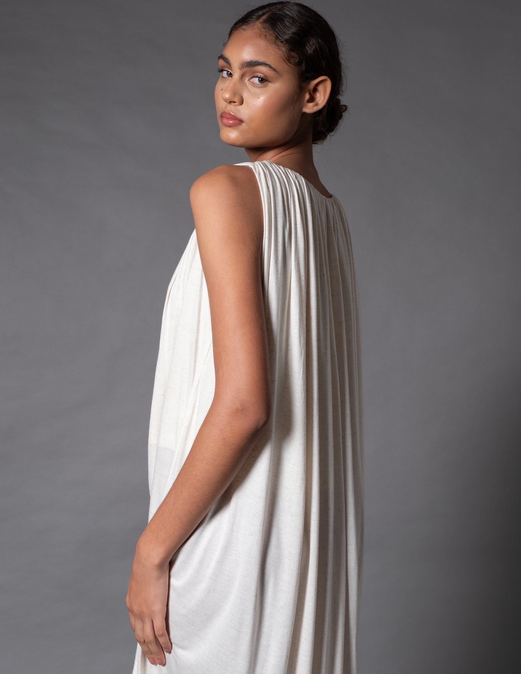 VESTIDO LÊ LINHO OFF-WHITE