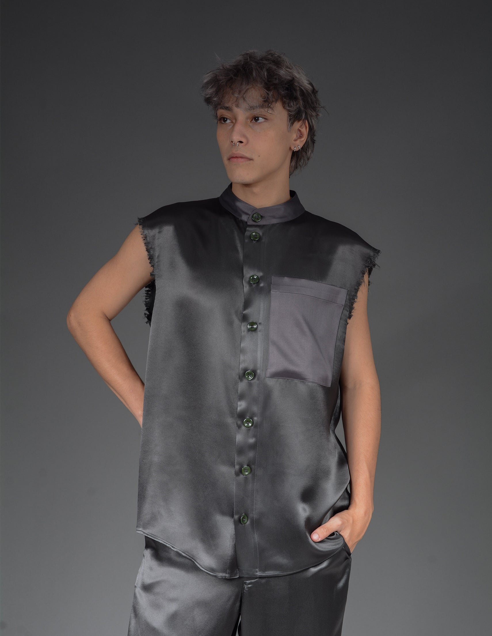 CAMISA REGATA PREÁ BICOLOR