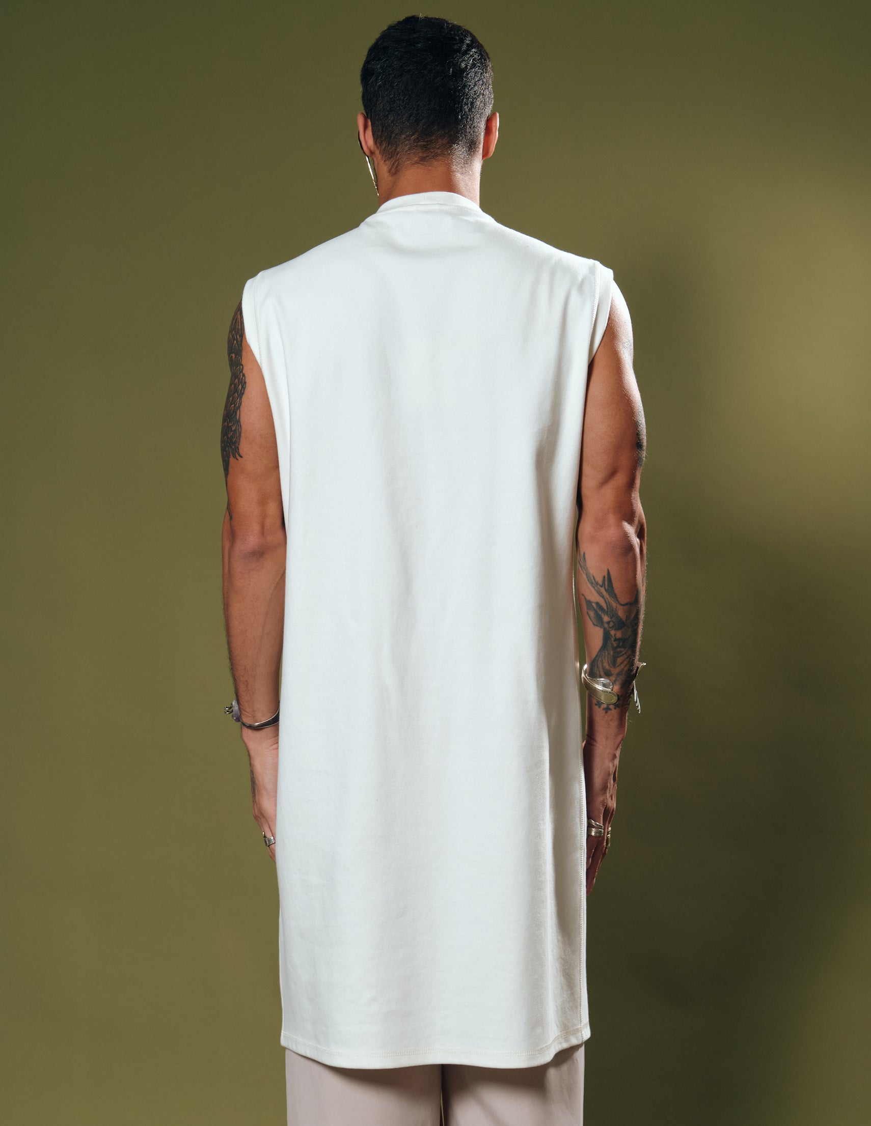 LONG T-SHIRT TECA OFF-WHITE