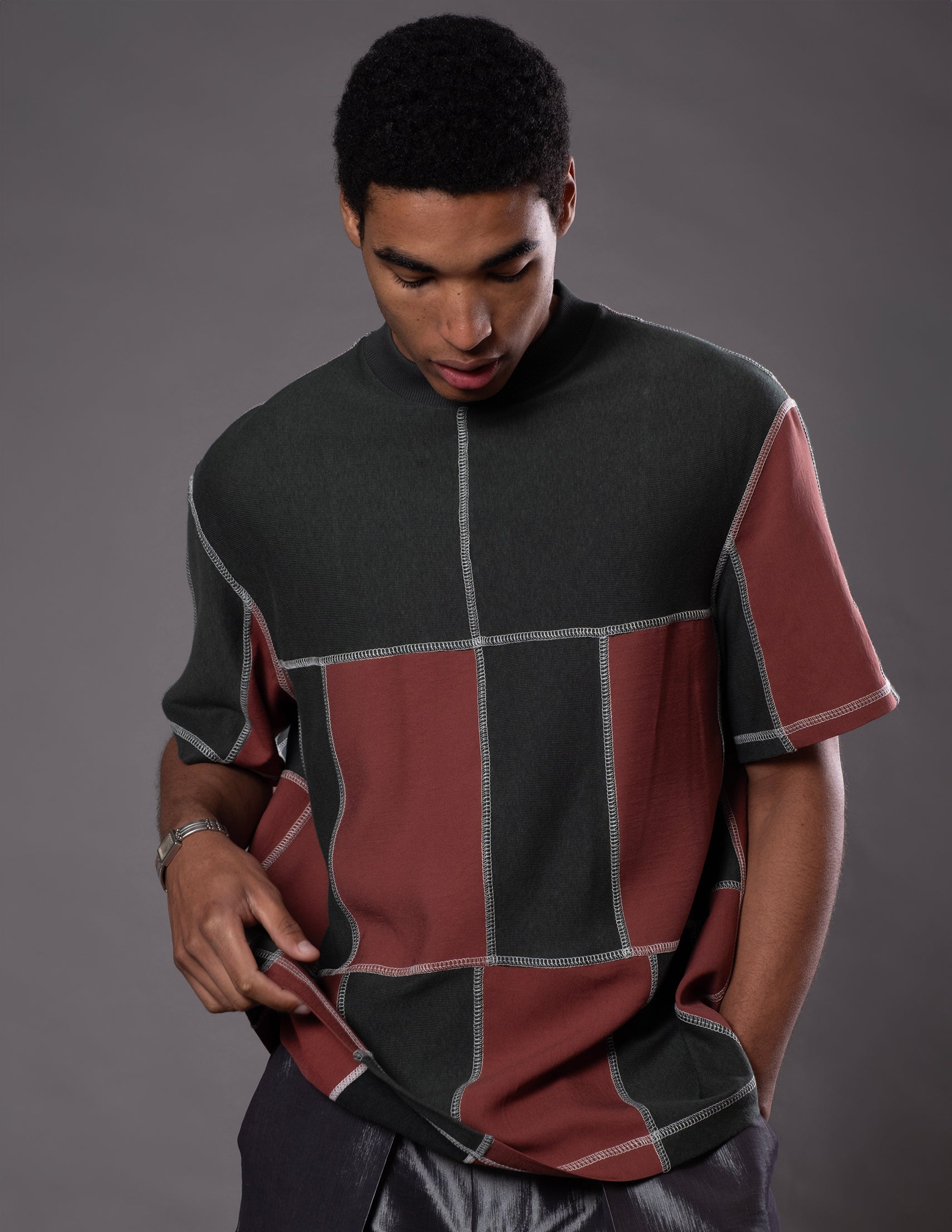 T-SHIRT JOÃO PATCHWORK