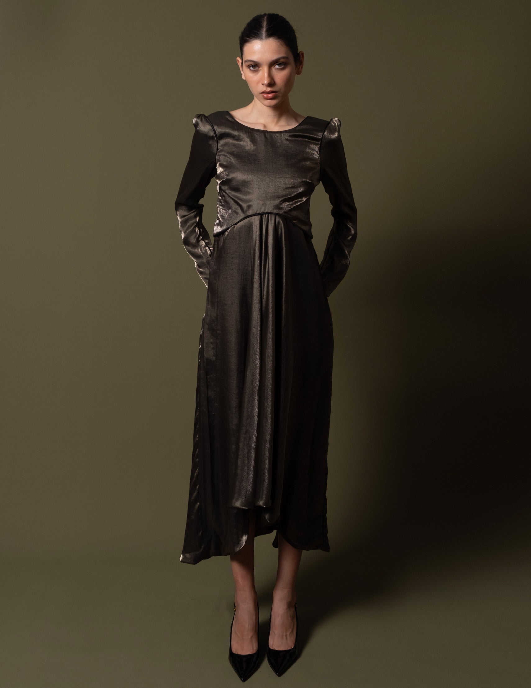 VESTIDO LECLAUX BRONZE