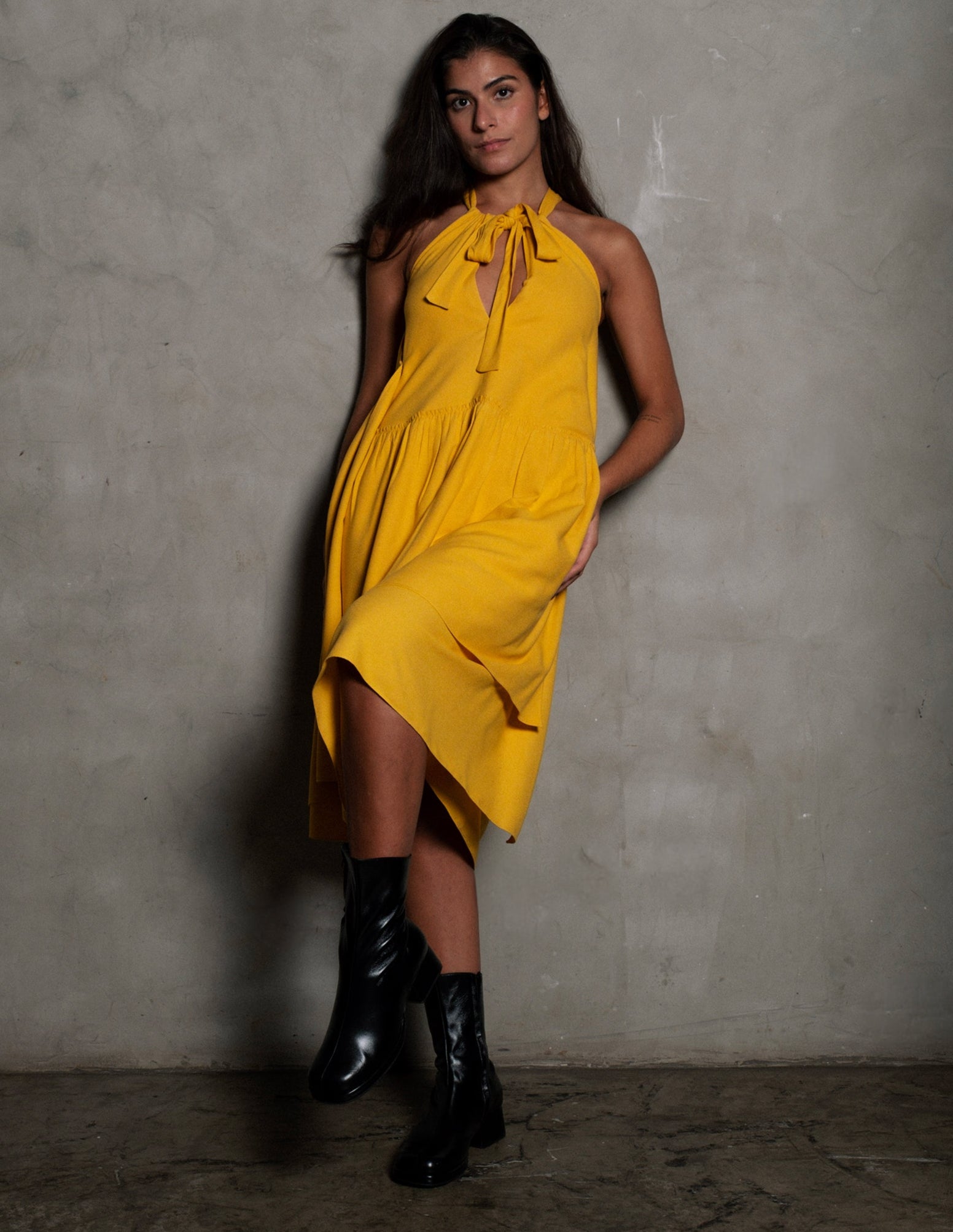 VESTIDO MALTA AMARELO
