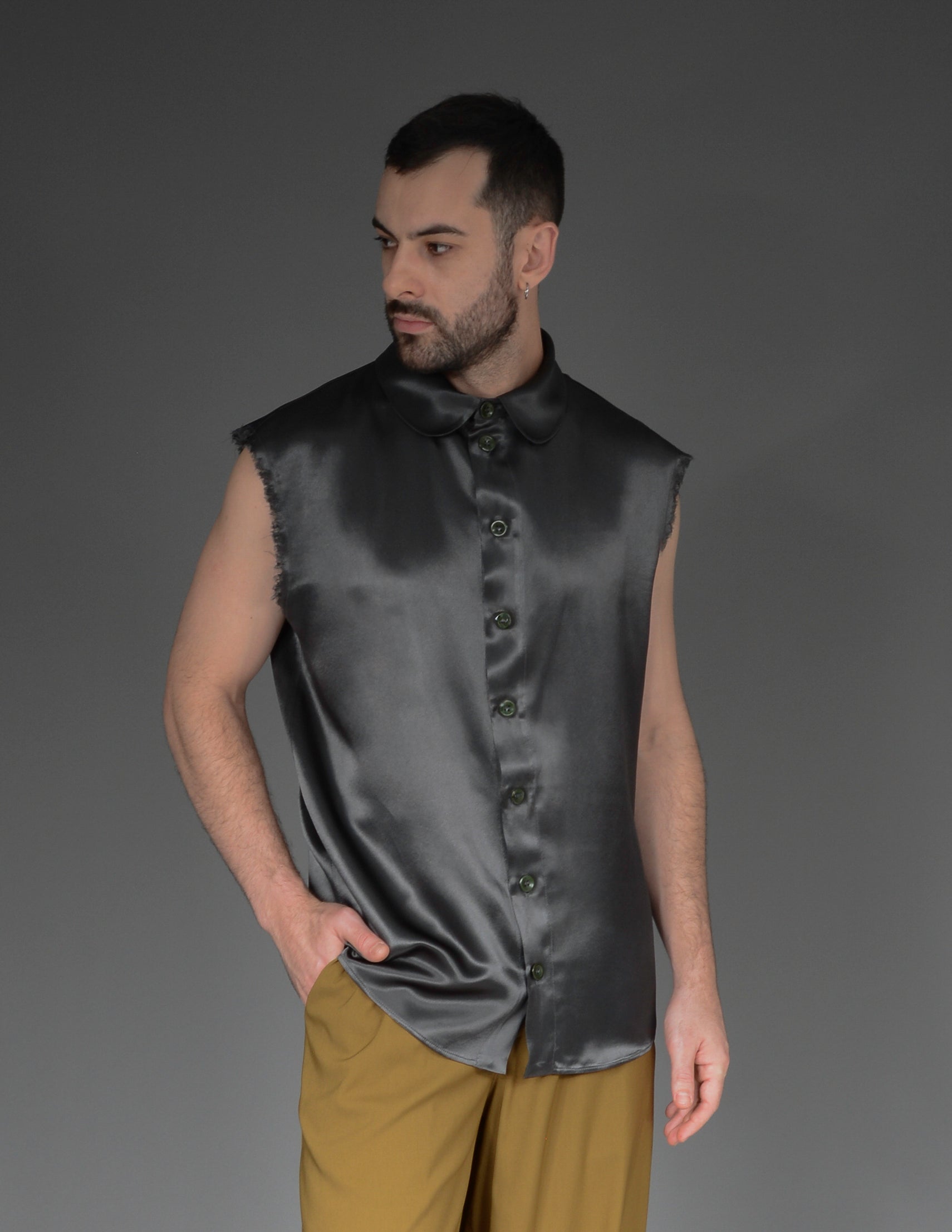 CAMISA REGATA PREÁ VERDE ESCURA