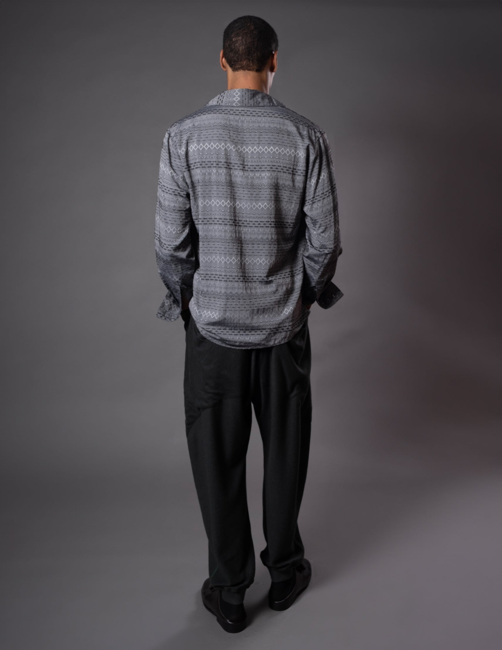 CAMISA PREÁ JACQUARD CINZA