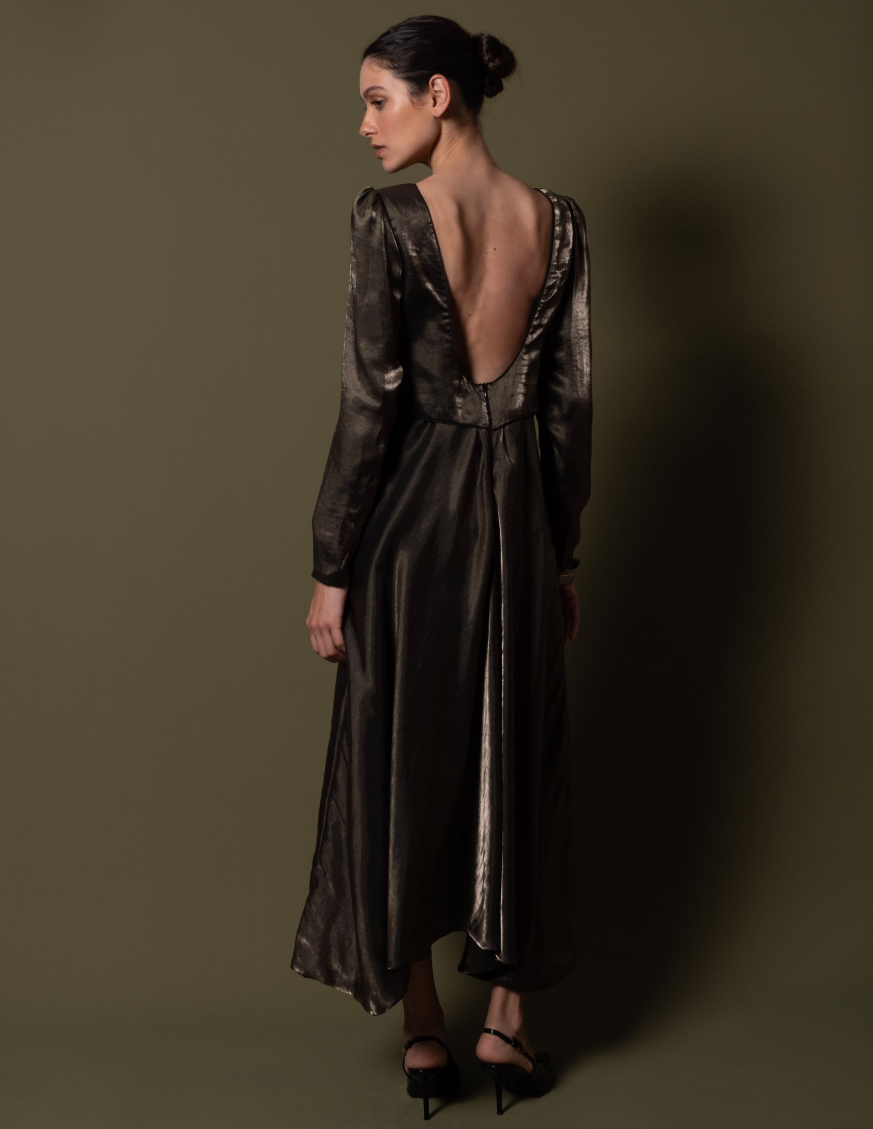 VESTIDO LECLAUX BRONZE